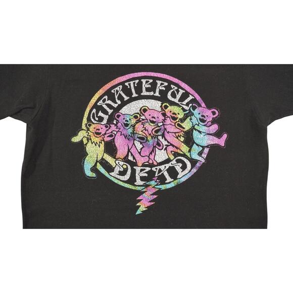 Grateful Dead Dancing Bears Tie-Dye Logo T-Shirt Black  Sz S 2022 - Picture 2 of 4